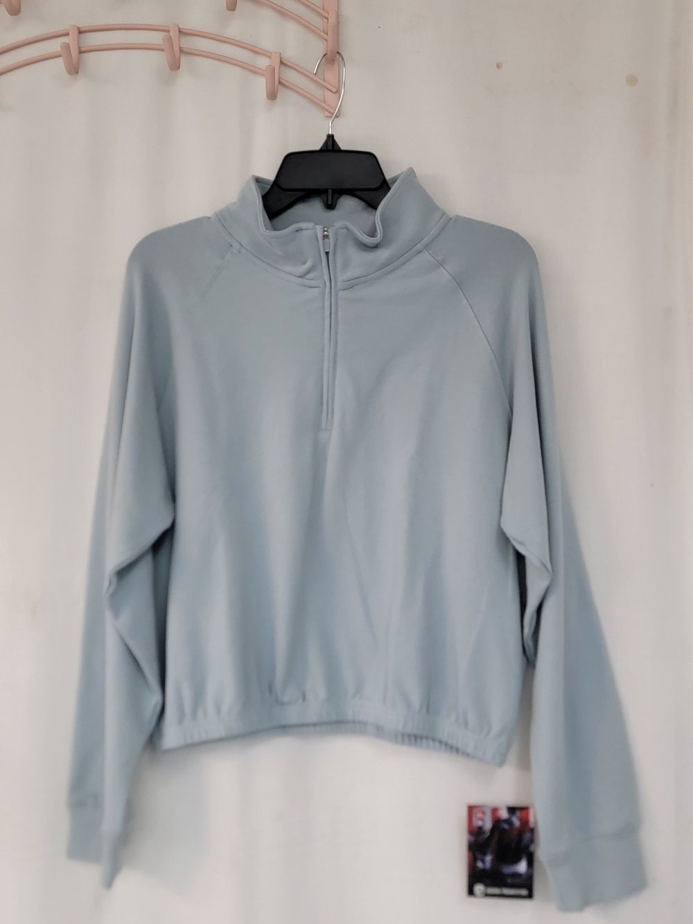 Born Primitive Pale Blue Quarter-Zip Pullover